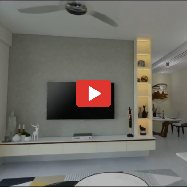 Interior design and execution for 3bhk flat at Hennur